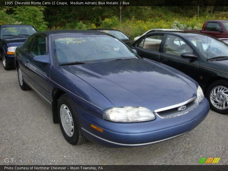 Medium Adriatic Blue Metallic / Blue 1995 Chevrolet Monte Carlo LS Coupe