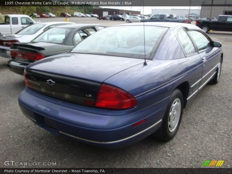 Medium Adriatic Blue Metallic / Blue 1995 Chevrolet Monte Carlo LS Coupe