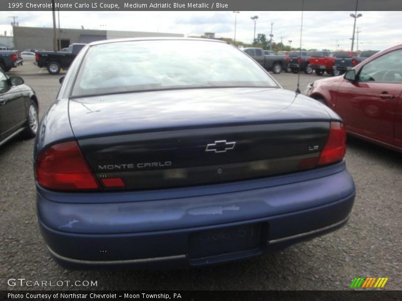 Medium Adriatic Blue Metallic / Blue 1995 Chevrolet Monte Carlo LS Coupe