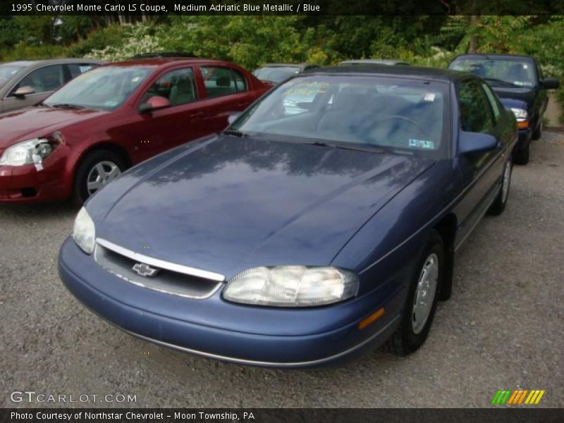 Medium Adriatic Blue Metallic / Blue 1995 Chevrolet Monte Carlo LS Coupe