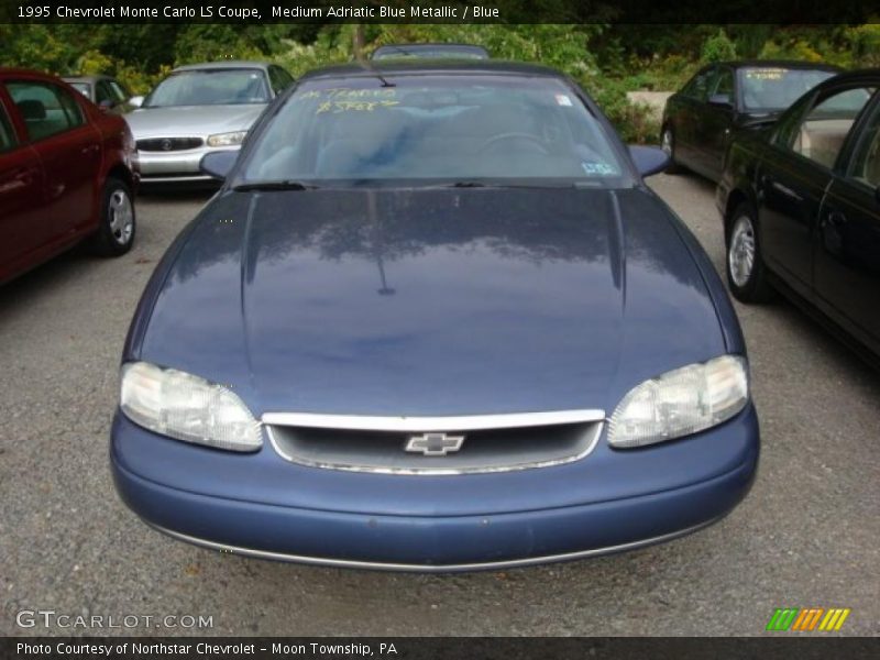 Medium Adriatic Blue Metallic / Blue 1995 Chevrolet Monte Carlo LS Coupe