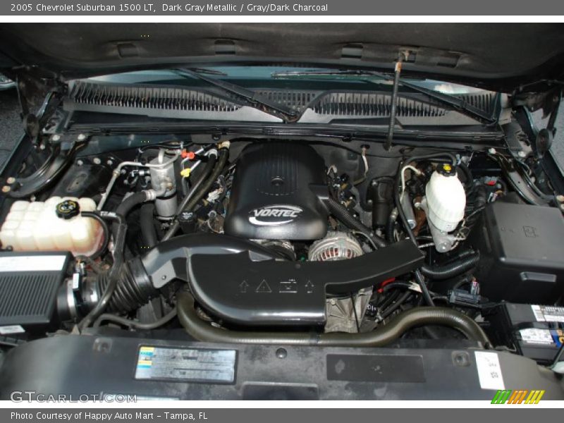 Dark Gray Metallic / Gray/Dark Charcoal 2005 Chevrolet Suburban 1500 LT