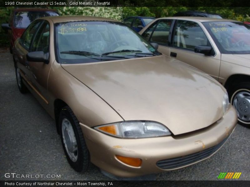 Gold Metallic / Neutral 1998 Chevrolet Cavalier LS Sedan