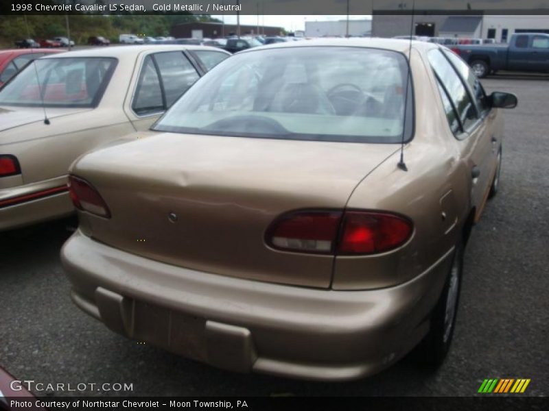 Gold Metallic / Neutral 1998 Chevrolet Cavalier LS Sedan