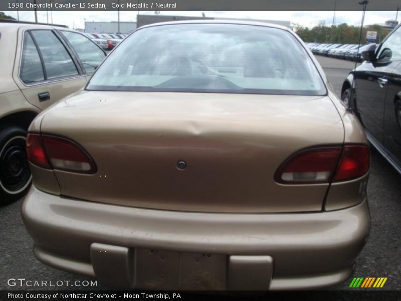 Gold Metallic / Neutral 1998 Chevrolet Cavalier LS Sedan
