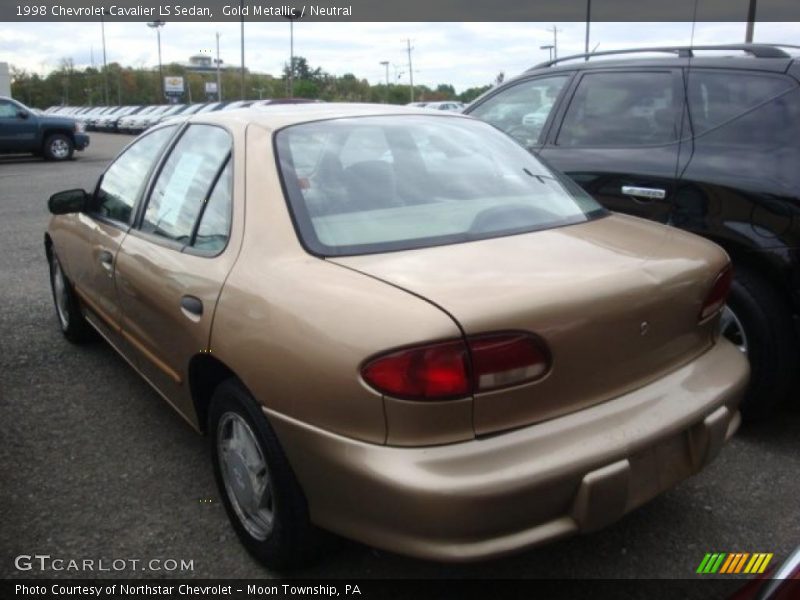 Gold Metallic / Neutral 1998 Chevrolet Cavalier LS Sedan