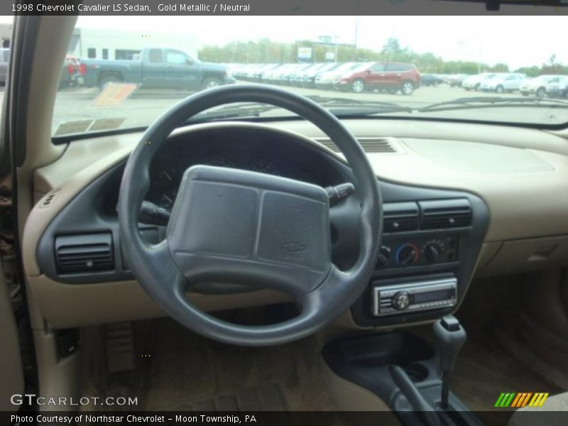 Gold Metallic / Neutral 1998 Chevrolet Cavalier LS Sedan