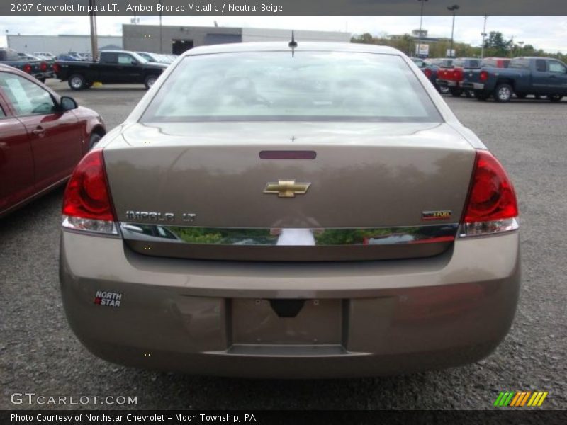 Amber Bronze Metallic / Neutral Beige 2007 Chevrolet Impala LT