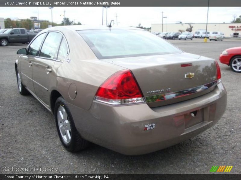 Amber Bronze Metallic / Neutral Beige 2007 Chevrolet Impala LT