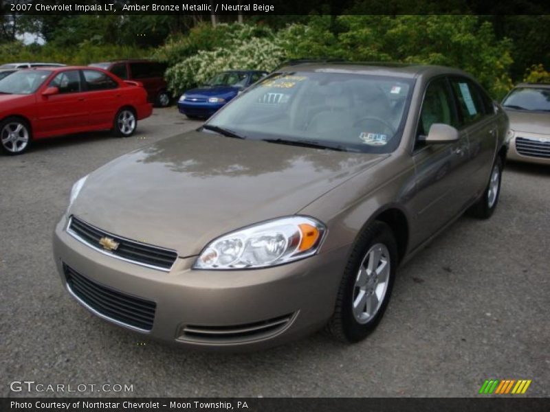 Amber Bronze Metallic / Neutral Beige 2007 Chevrolet Impala LT