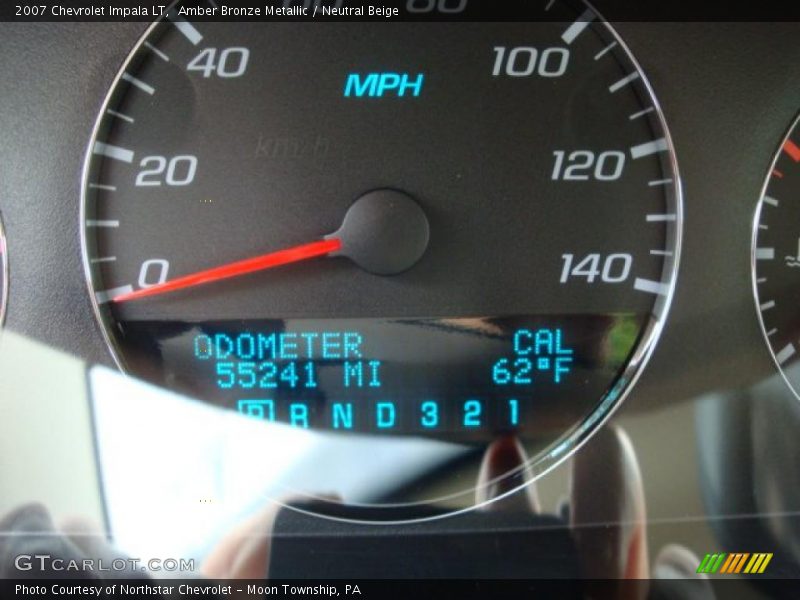 Amber Bronze Metallic / Neutral Beige 2007 Chevrolet Impala LT