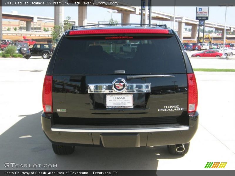 Black Raven / Ebony/Ebony 2011 Cadillac Escalade ESV Premium