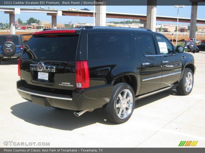 Black Raven / Ebony/Ebony 2011 Cadillac Escalade ESV Premium