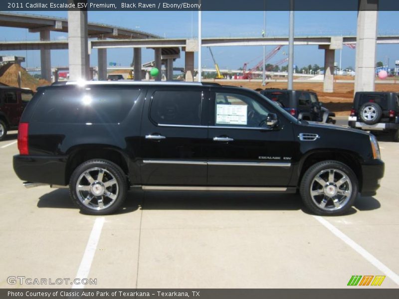 Black Raven / Ebony/Ebony 2011 Cadillac Escalade ESV Premium