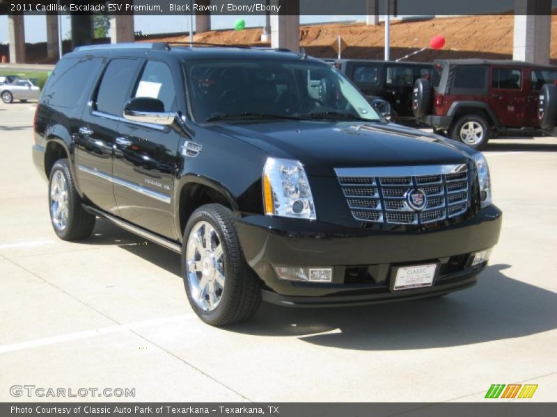 Black Raven / Ebony/Ebony 2011 Cadillac Escalade ESV Premium