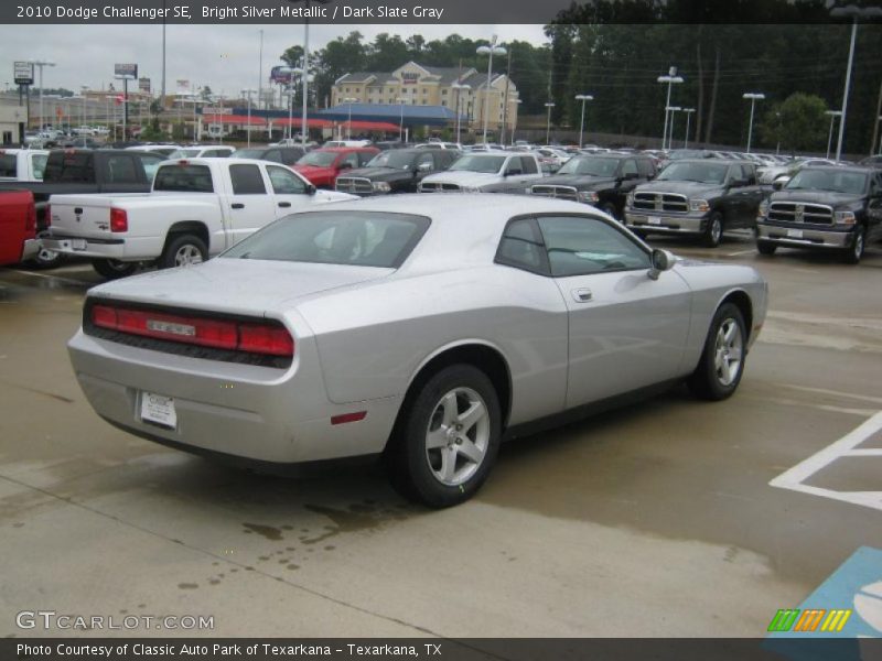 Bright Silver Metallic / Dark Slate Gray 2010 Dodge Challenger SE