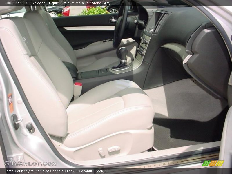 Liquid Platinum Metallic / Stone Gray 2007 Infiniti G 35 Sedan