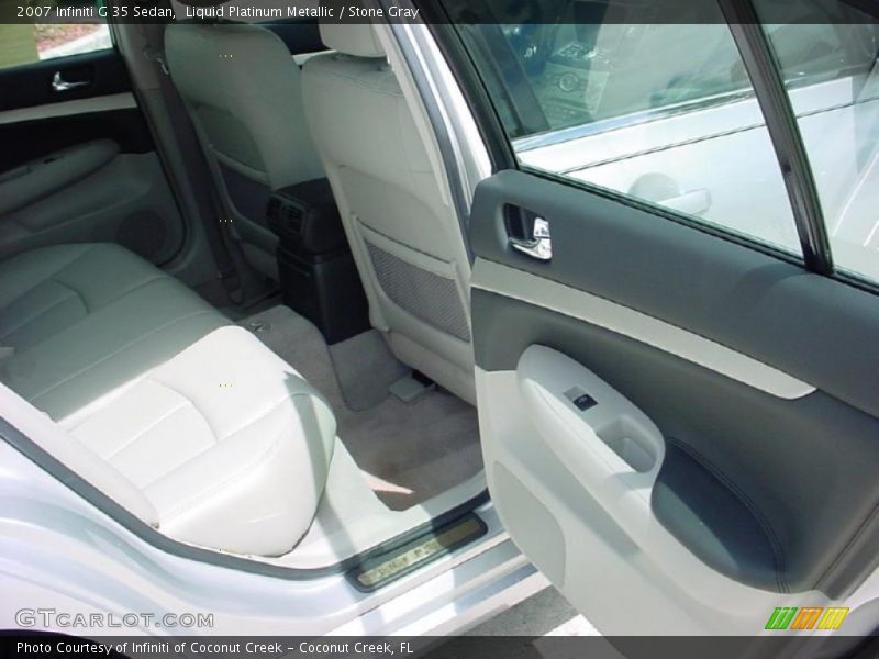 Liquid Platinum Metallic / Stone Gray 2007 Infiniti G 35 Sedan