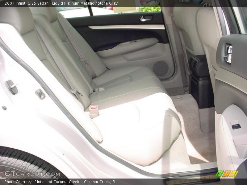 Liquid Platinum Metallic / Stone Gray 2007 Infiniti G 35 Sedan