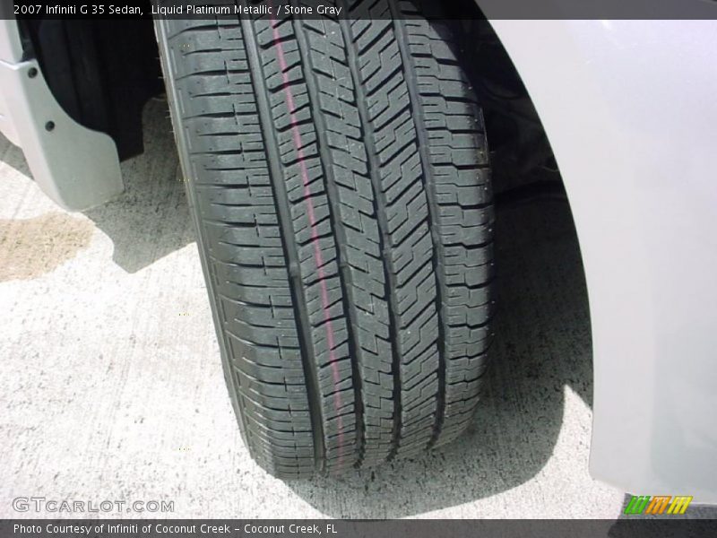 Liquid Platinum Metallic / Stone Gray 2007 Infiniti G 35 Sedan