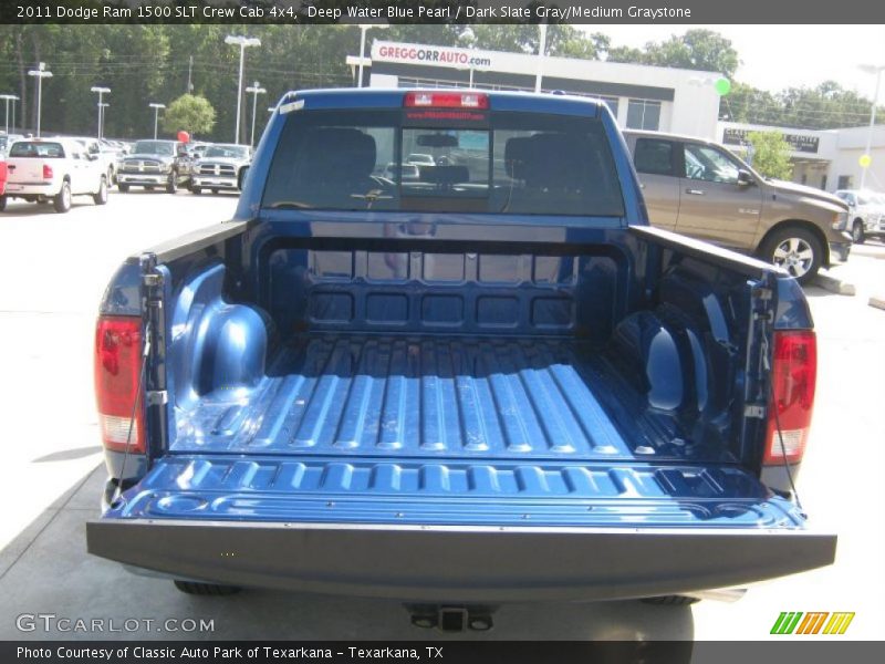 Deep Water Blue Pearl / Dark Slate Gray/Medium Graystone 2011 Dodge Ram 1500 SLT Crew Cab 4x4