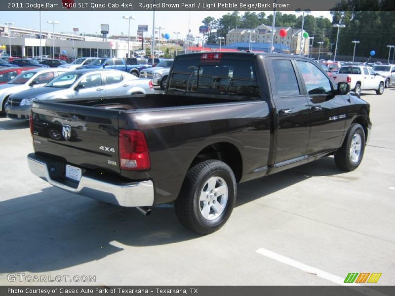Rugged Brown Pearl / Light Pebble Beige/Bark Brown 2011 Dodge Ram 1500 SLT Quad Cab 4x4