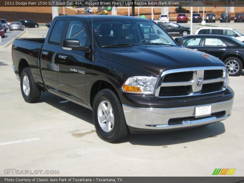 Rugged Brown Pearl / Light Pebble Beige/Bark Brown 2011 Dodge Ram 1500 SLT Quad Cab 4x4