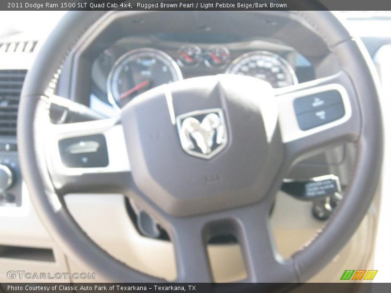 Rugged Brown Pearl / Light Pebble Beige/Bark Brown 2011 Dodge Ram 1500 SLT Quad Cab 4x4