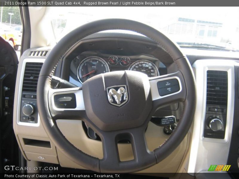 Rugged Brown Pearl / Light Pebble Beige/Bark Brown 2011 Dodge Ram 1500 SLT Quad Cab 4x4