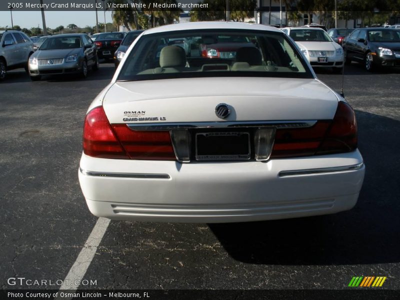Vibrant White / Medium Parchment 2005 Mercury Grand Marquis LS