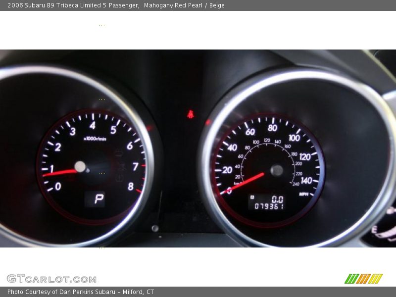 Mahogany Red Pearl / Beige 2006 Subaru B9 Tribeca Limited 5 Passenger