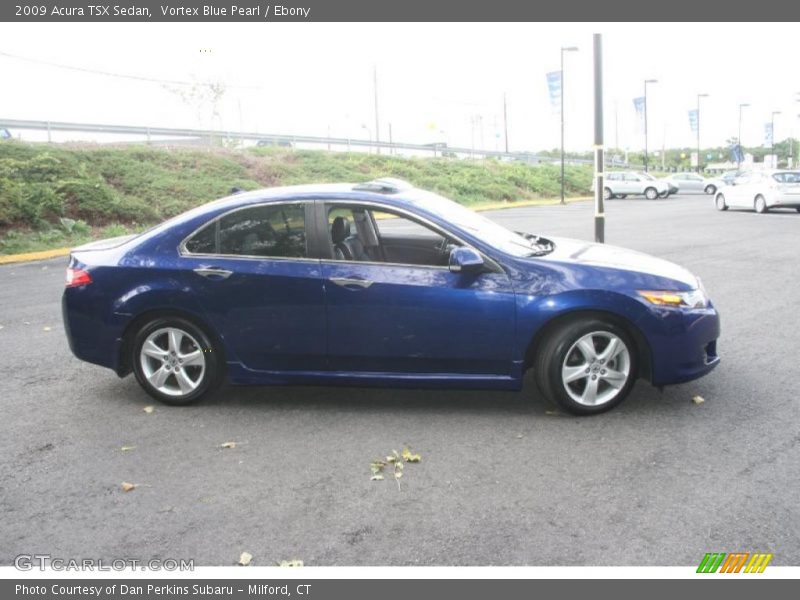 Vortex Blue Pearl / Ebony 2009 Acura TSX Sedan