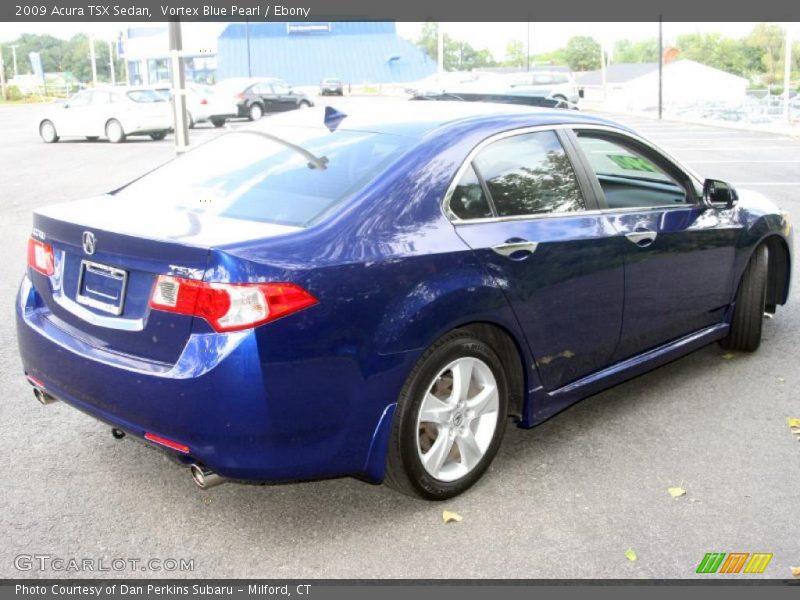 Vortex Blue Pearl / Ebony 2009 Acura TSX Sedan