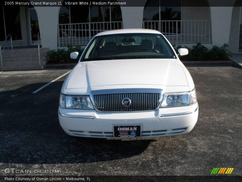 Vibrant White / Medium Parchment 2005 Mercury Grand Marquis LS
