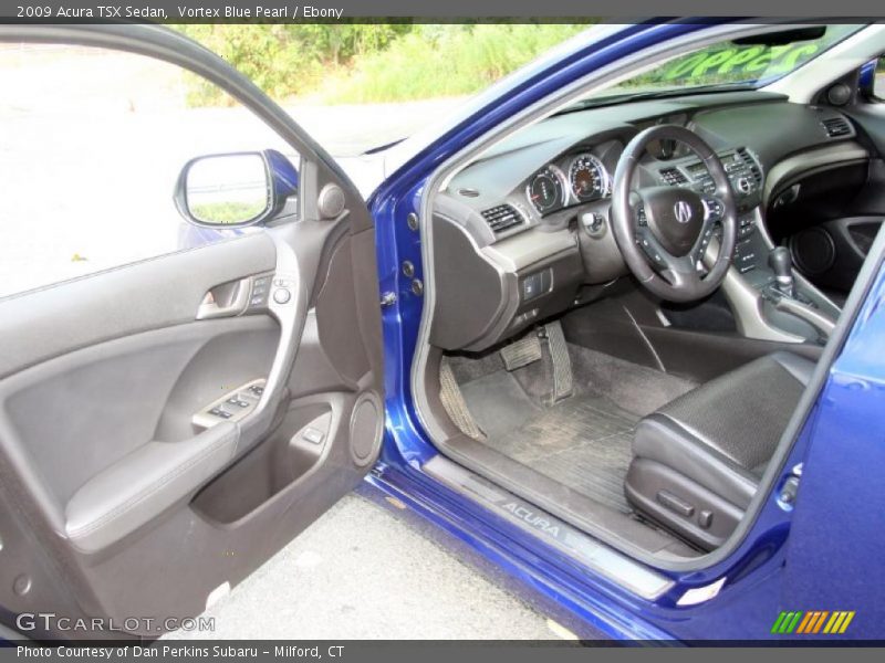Vortex Blue Pearl / Ebony 2009 Acura TSX Sedan