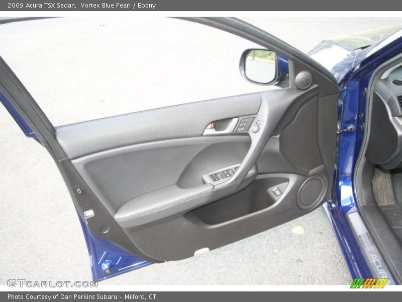Vortex Blue Pearl / Ebony 2009 Acura TSX Sedan