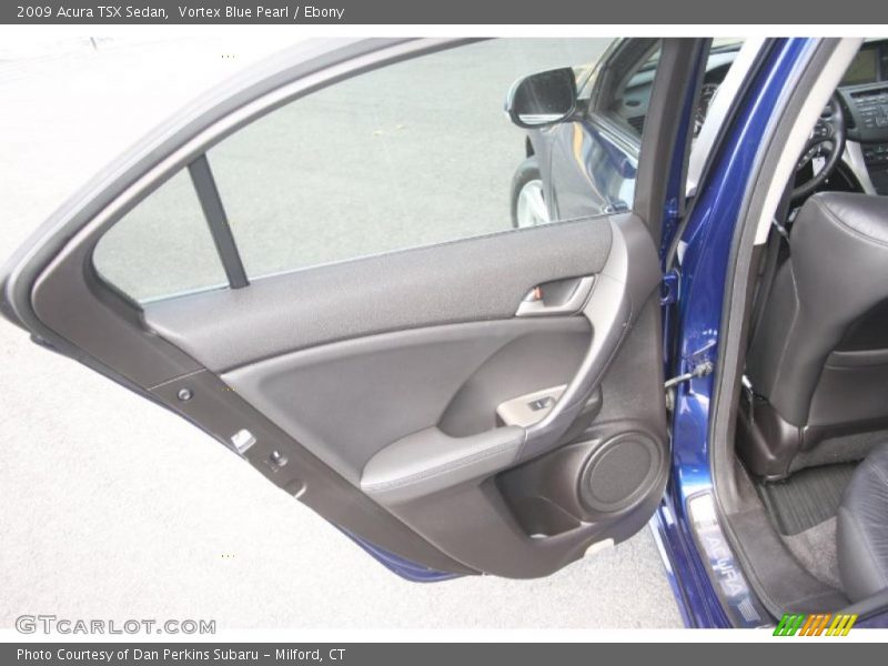 Vortex Blue Pearl / Ebony 2009 Acura TSX Sedan