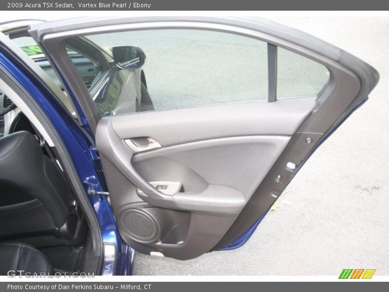 Vortex Blue Pearl / Ebony 2009 Acura TSX Sedan