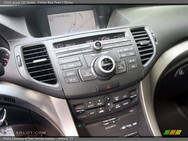 Vortex Blue Pearl / Ebony 2009 Acura TSX Sedan