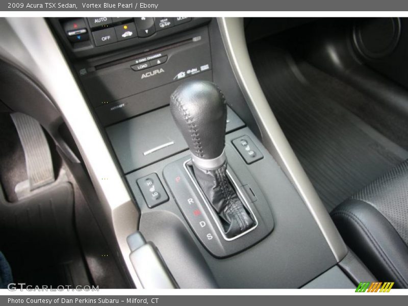 Vortex Blue Pearl / Ebony 2009 Acura TSX Sedan