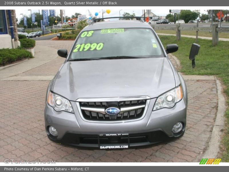 Quartz Silver Metallic / Off Black 2008 Subaru Outback 2.5i Wagon