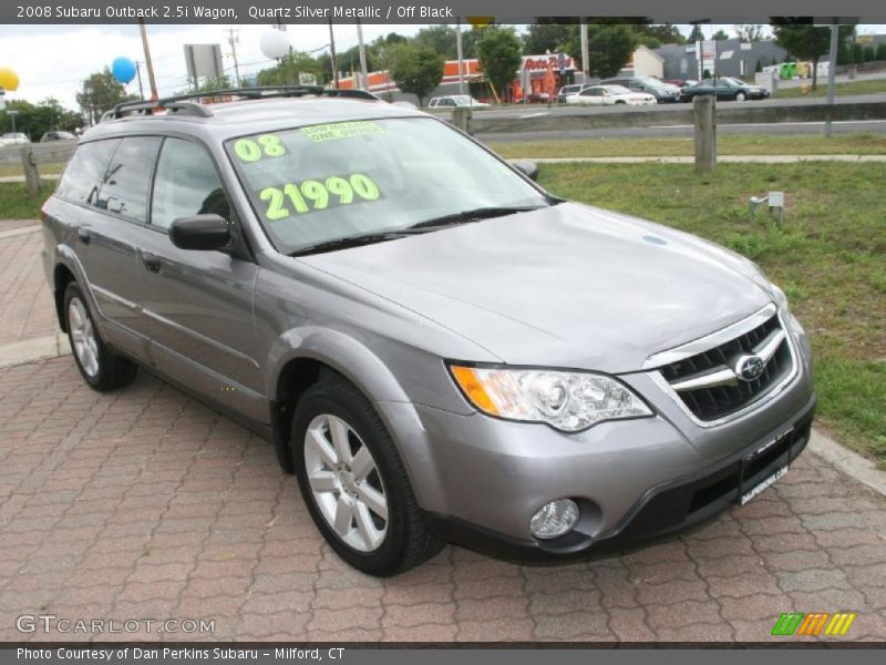 Quartz Silver Metallic / Off Black 2008 Subaru Outback 2.5i Wagon