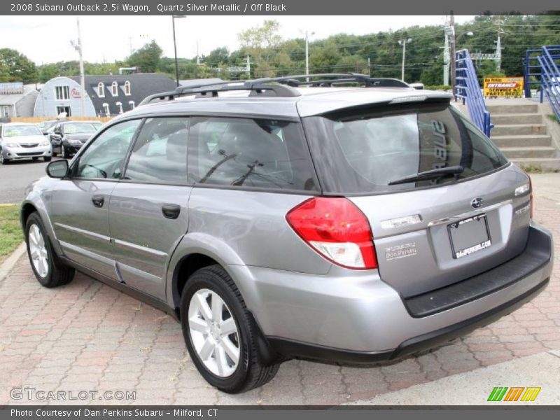 Quartz Silver Metallic / Off Black 2008 Subaru Outback 2.5i Wagon