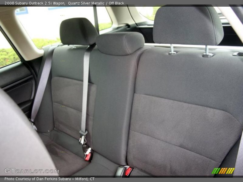 Quartz Silver Metallic / Off Black 2008 Subaru Outback 2.5i Wagon