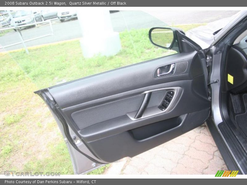 Quartz Silver Metallic / Off Black 2008 Subaru Outback 2.5i Wagon