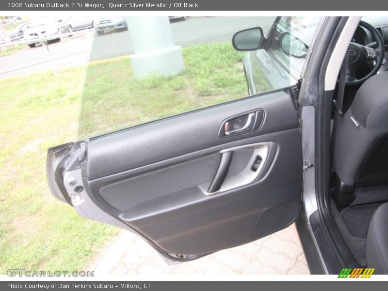 Quartz Silver Metallic / Off Black 2008 Subaru Outback 2.5i Wagon