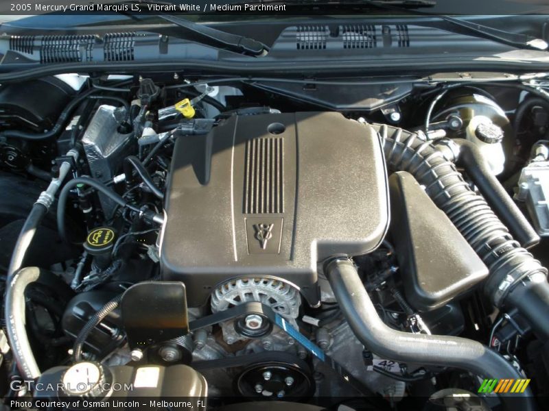 Vibrant White / Medium Parchment 2005 Mercury Grand Marquis LS