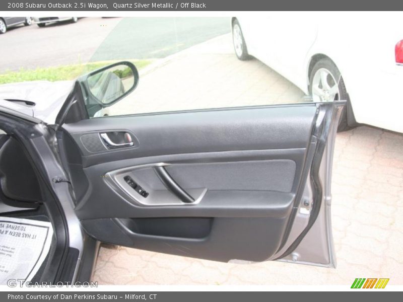 Quartz Silver Metallic / Off Black 2008 Subaru Outback 2.5i Wagon