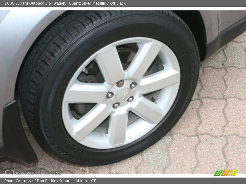 Quartz Silver Metallic / Off Black 2008 Subaru Outback 2.5i Wagon