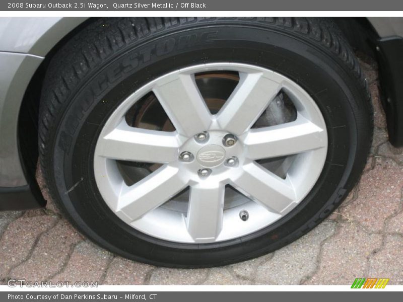 Quartz Silver Metallic / Off Black 2008 Subaru Outback 2.5i Wagon